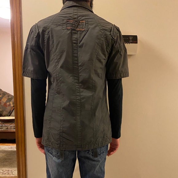 Men’s Button Down Canvas Shirt - Picture 2 of 4